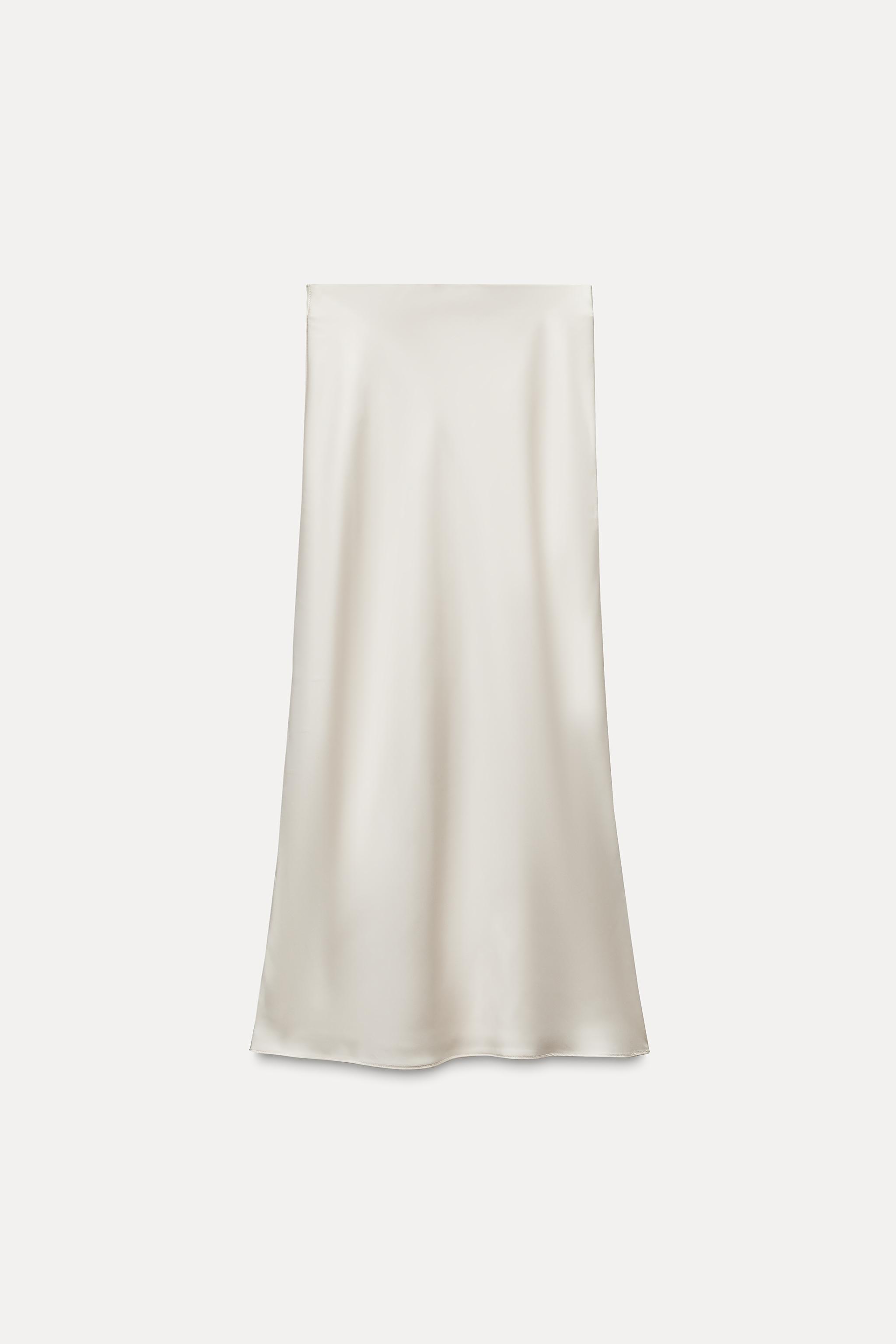 Satin Midi Skirt