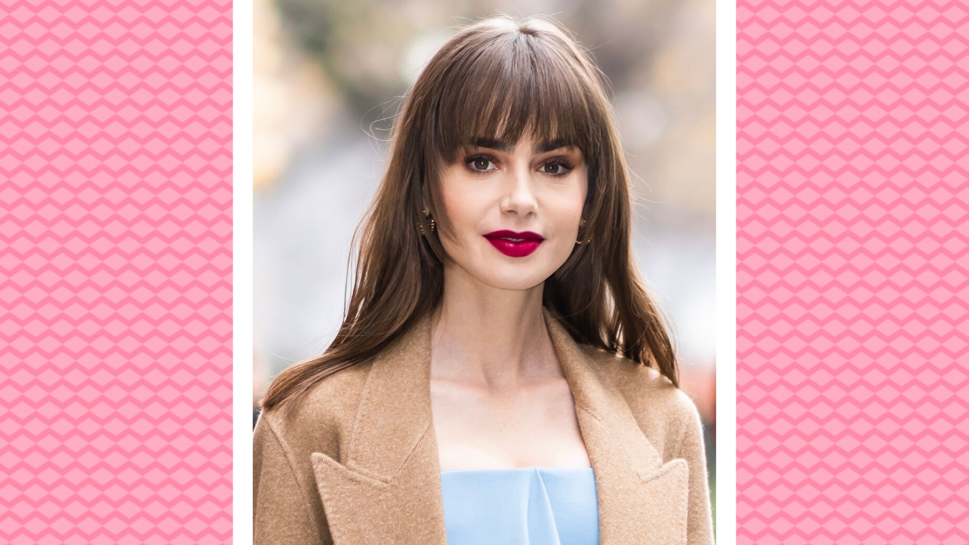 Lily Collins' favorite lipstick is Emily In Paris-inspired | My Imperfect  Life