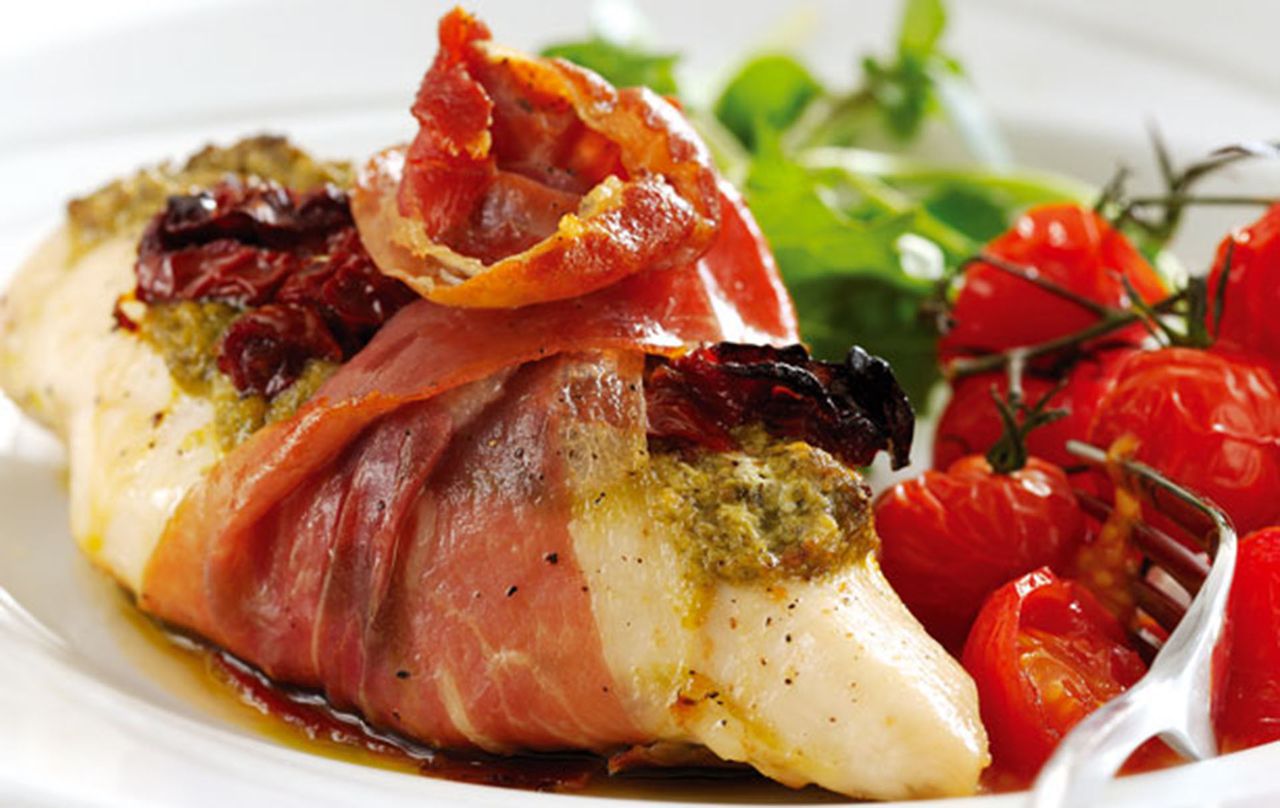 Stuffed chicken with Parma ham