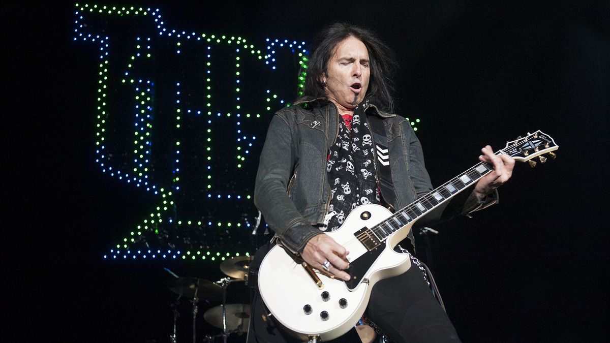 Damon Johnson of Thin Lizzy performs on stage supporting Guns N&#039; Roses at O2 Arena on May 31, 2012