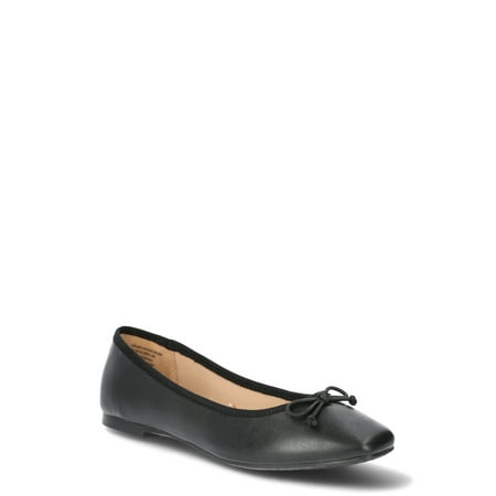 Time and Tru Women's String Bow Ballet Flats