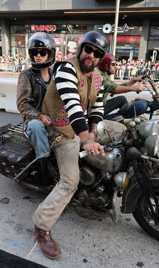 Jason Momoa and Daughter Lola Premiere of Focus Features' "The Bikeriders" at TCL Chinese Theatre on June 17, 2024 in Hollywood, California.