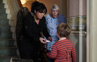 EastEnders Kat Moon Mo Harris and Ernie Moon