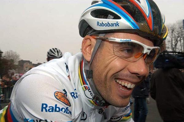 Oscar Freire (Rabobank) hadn't previously heard the one about the horse that walks into a bar