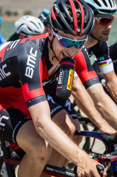 Taylor Phinney (BMC) hydrates during the day