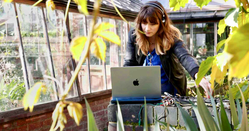 Helen Anahita Wilson makes music with plants