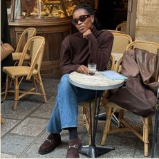 BROWN SUEDE LOAFERS AND BLUE JEANS OUTFITS