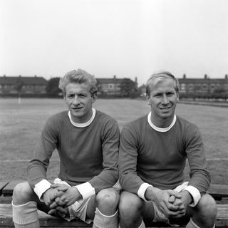 Denis Law (left) and Bobby Charlton