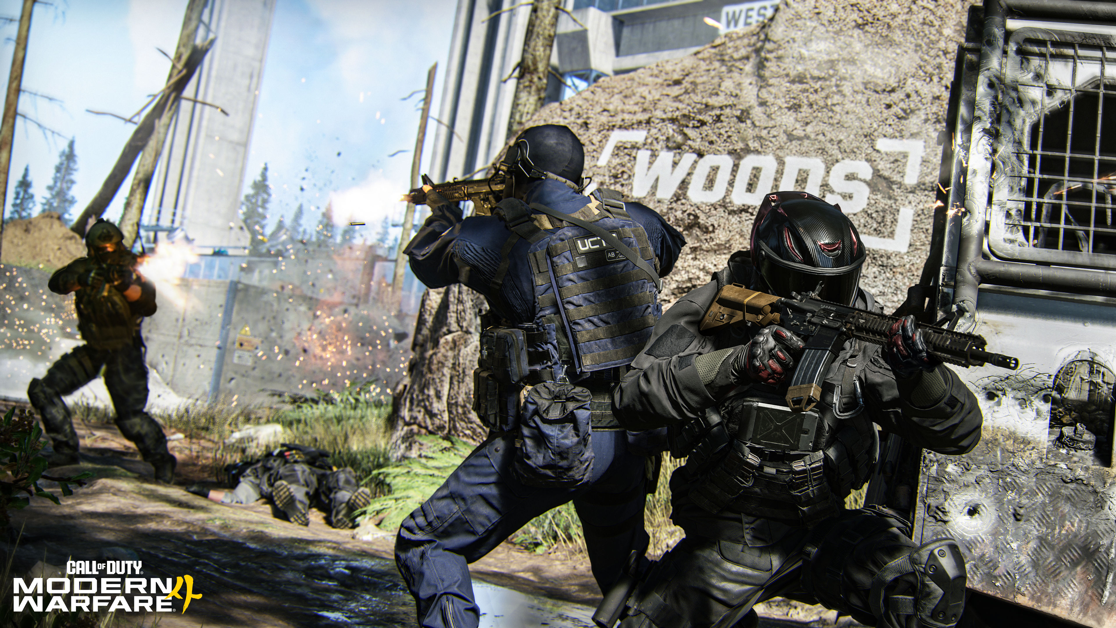 Call of Duty: Modern Warfare 4 introduces the new dynamic map, Kill Block, with rotating slabs that change the scenery of the arena every round.