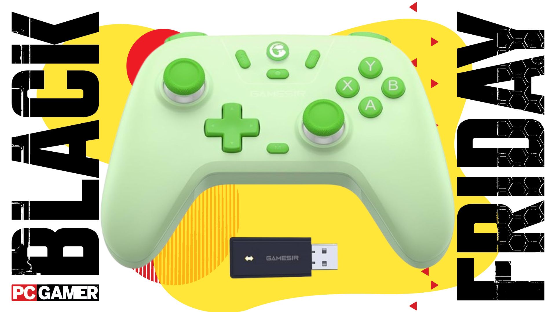 GameSir Nova Lite on a yellow background