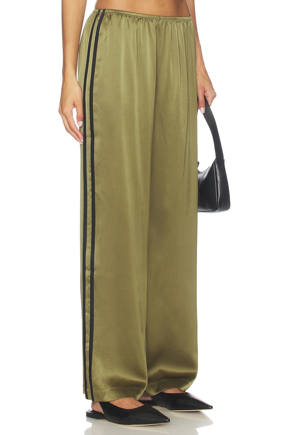 Donni., The Silk Stripe Simple Pants
