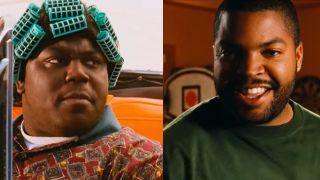 Screenshot of Faizon Love and Ice Cube in the "Big Worm" scene from Friday