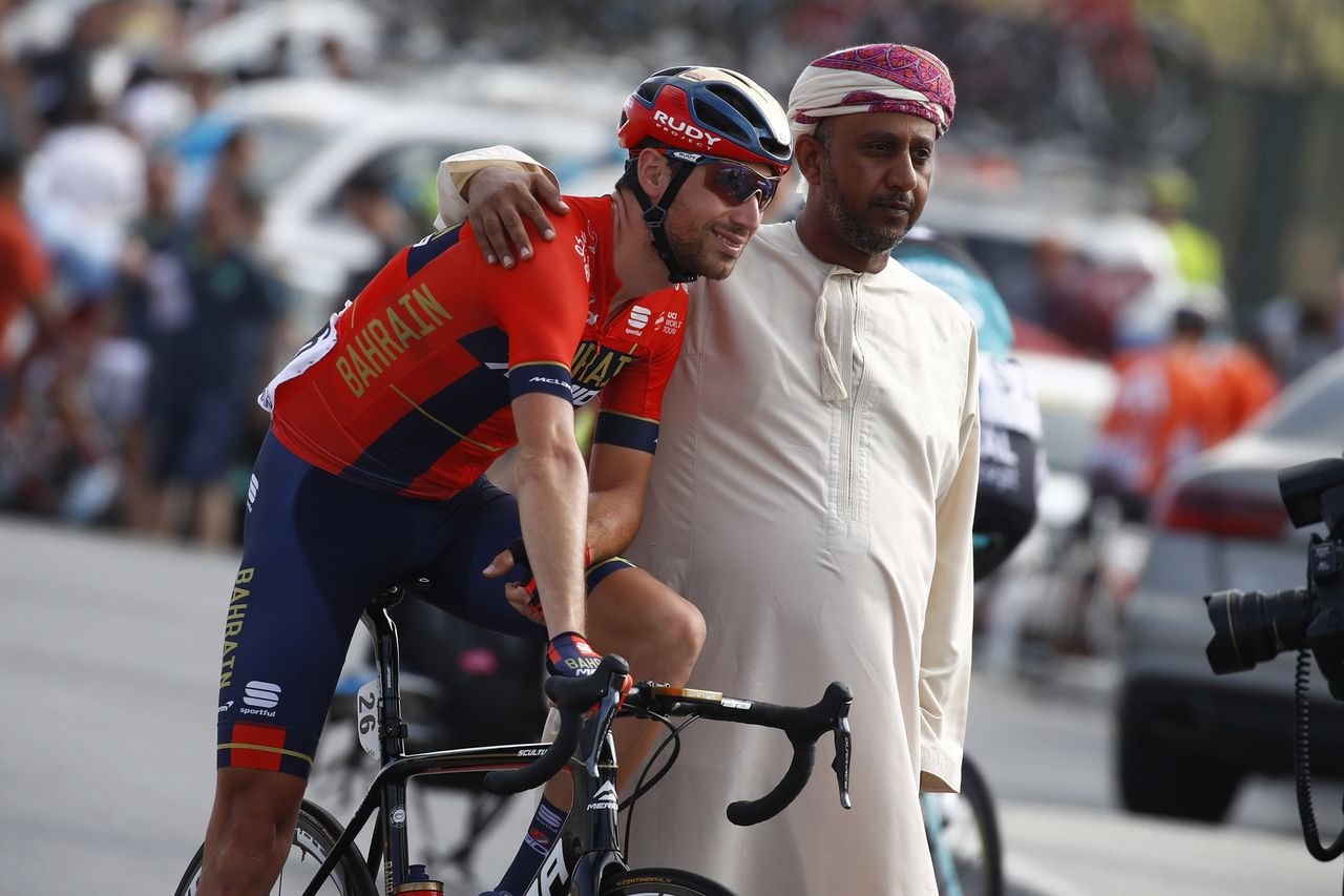 Antonio Nibali poses for a photo