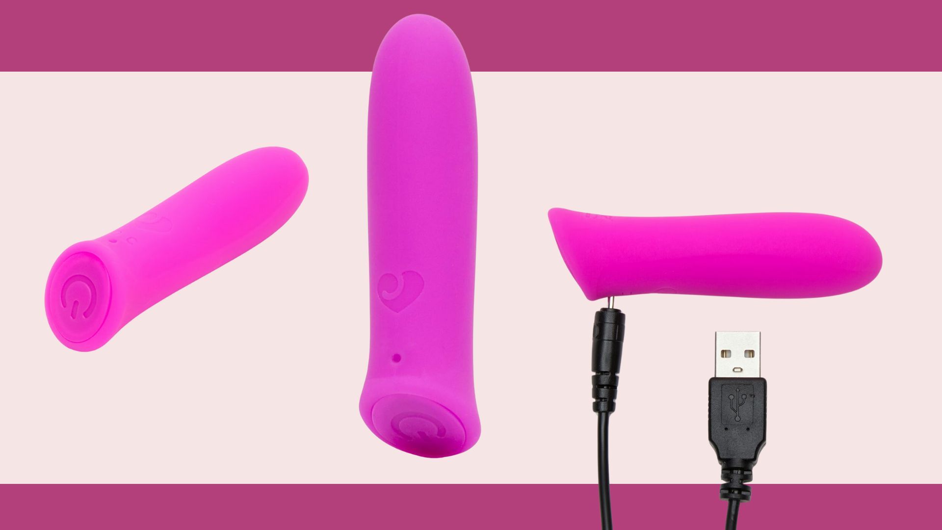 bullet vibrator charging 10X Black Bullet Vibe - Magnetic Rechargeable main image 0