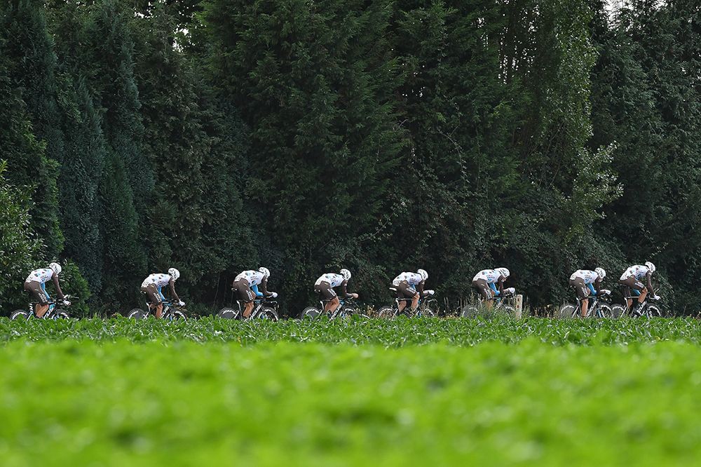 Scenery along the route of the Eneco team time trial