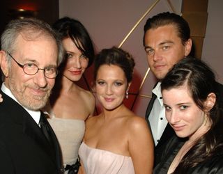 Steven Spielberg, Cameron Diaz, Drew Barrymore, Leonardo DiCaprio and Sasha Spielberg (Photo by Michael Caulfield/WireImage for InStyle Magazine)
