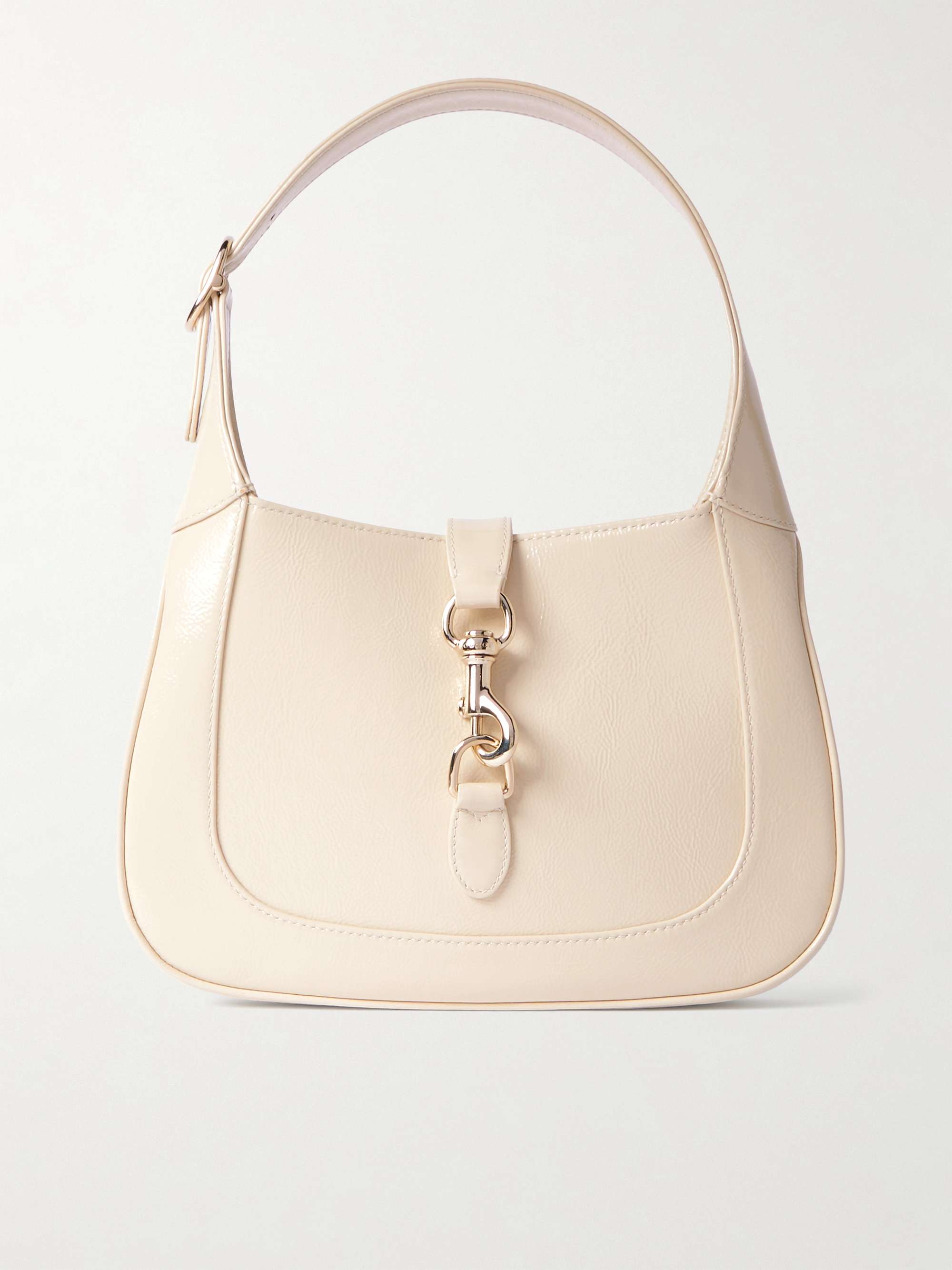 Jackie Small Patent-Leather Shoulder Bag
