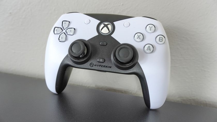 The Hyperkin Competitor Xbox controller on a desk