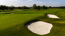 The 18th green at Memorial Park Golf Course