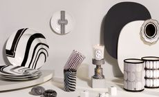 diptyque 60th anniversary entertaining and tableware collection decorated with black and white patterns 