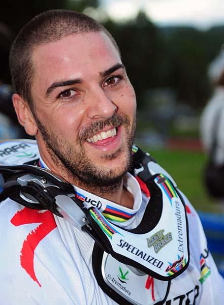 Rafael Alvarez de Lara Lucas (Specialized Factory Racing) is happy with second place finish.