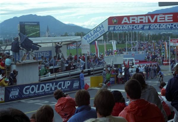 Roche in action at the 1987 Worlds in Austria