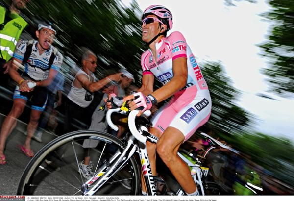 Alberto Contador dominating the Giro
