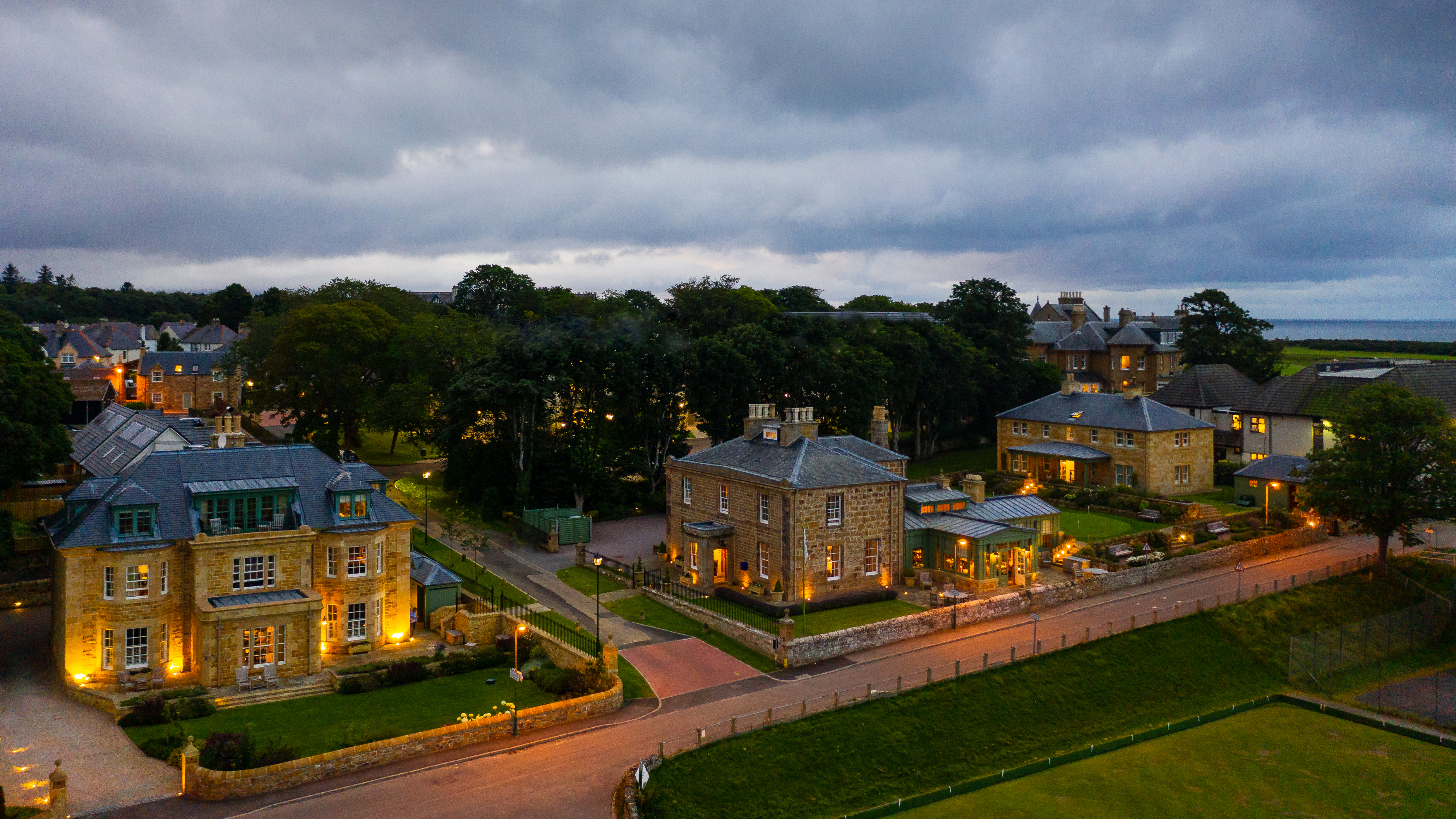 Links House Dornoch in the evening light