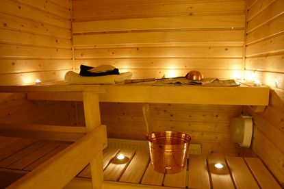 Finnish sauna.