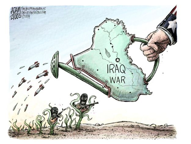 Political cartoon Iraq War