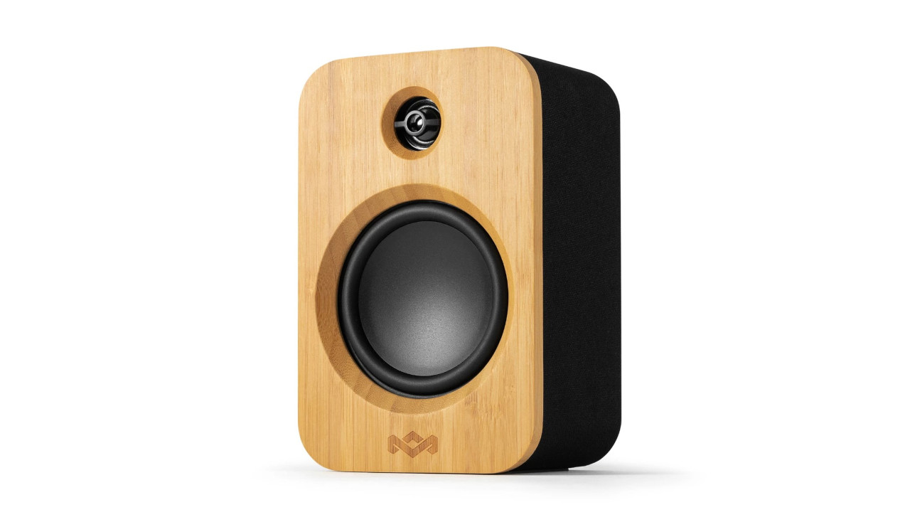 A House of Marley Get Together Solo speaker finished in bamboo