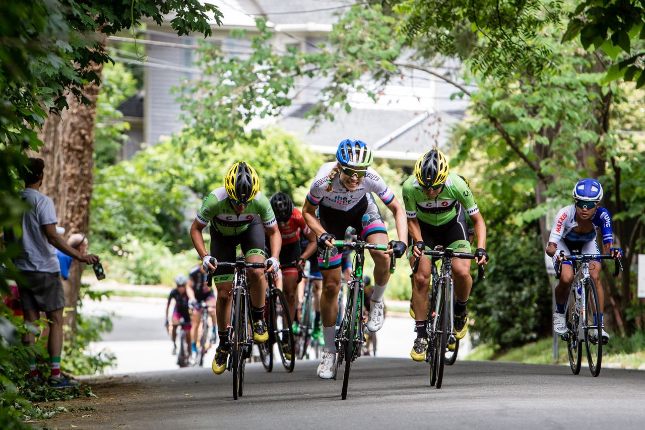Tayler Wiles presses the pace during the Winston-Salem Classic.