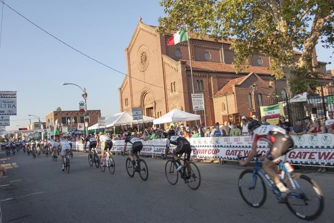 Heading toward the finish on the hill
