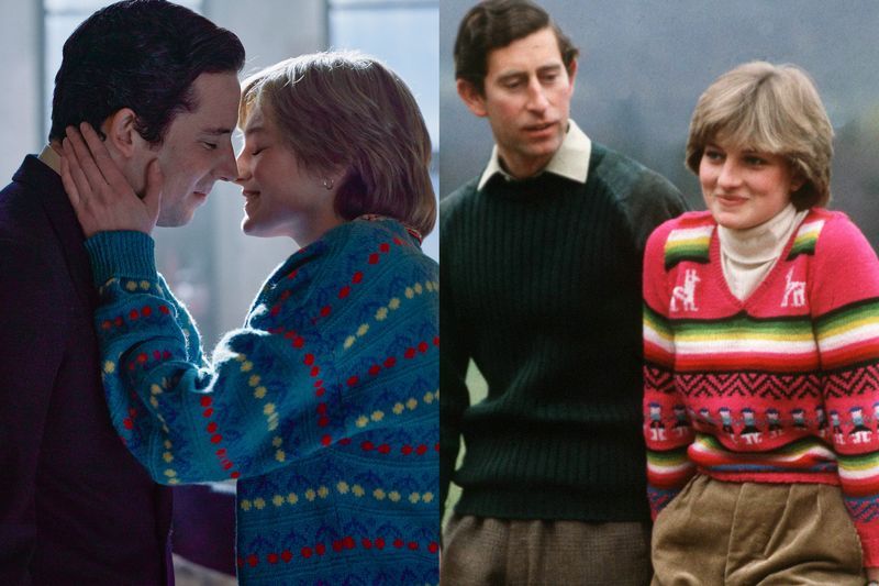 'the crown' princess diana vs real life diana