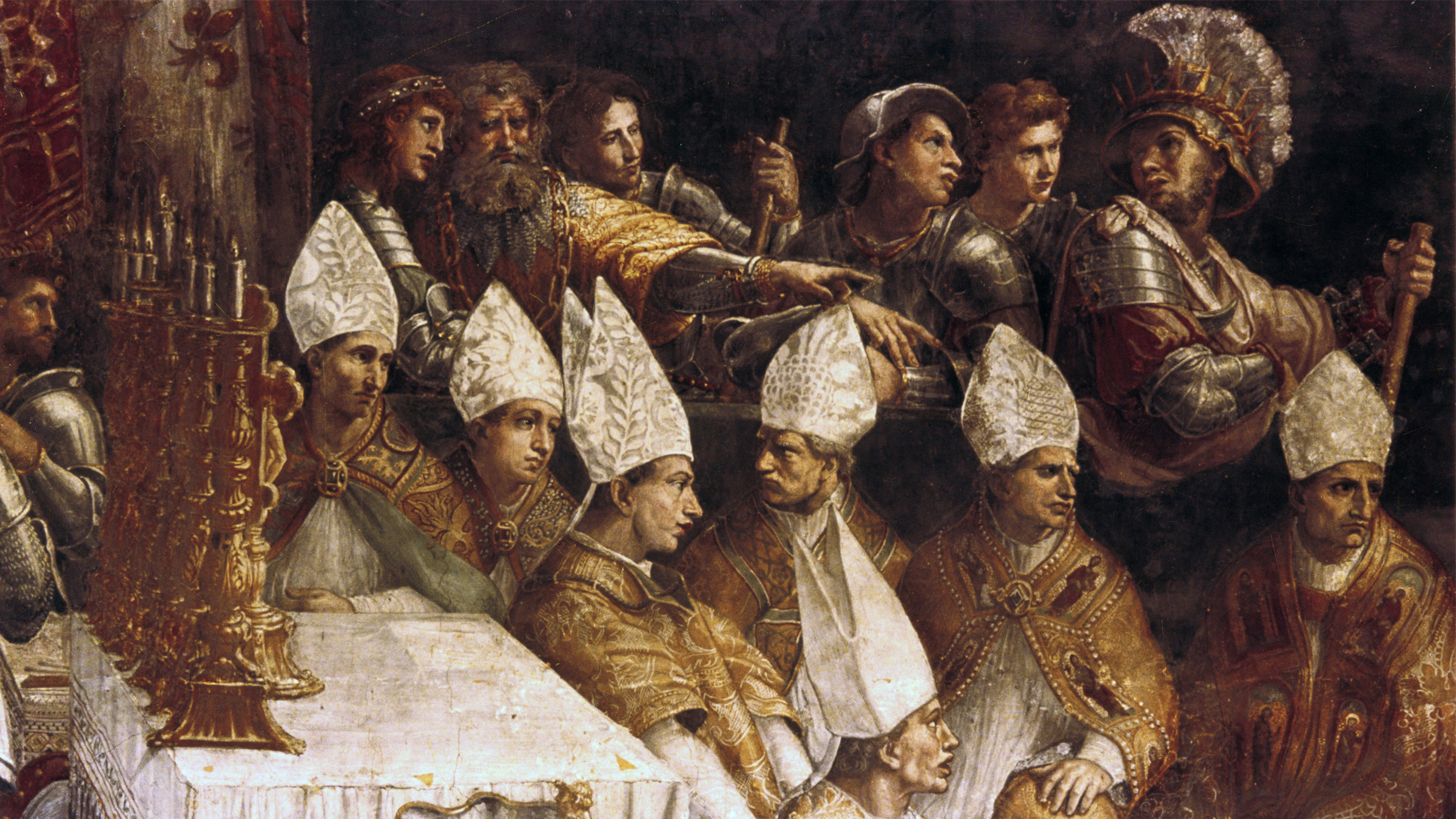 'The Coronation of Charlemagne' (detail), circa 1514. Artist: Raphael