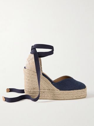 Chiara 80 Canvas Wedge Espadrilles