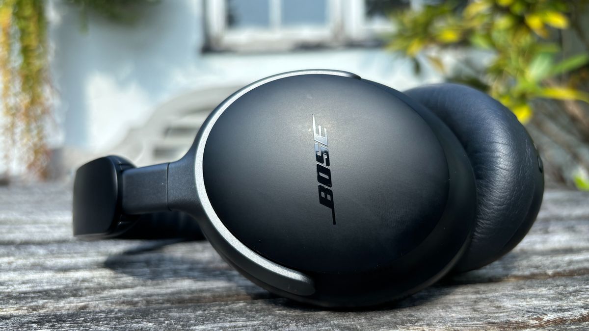 Bose QuietComfort Ultra Headphones on a wooden table