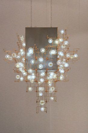 Fragile Future Concrete' chandelier by Lonneke Gordijn
