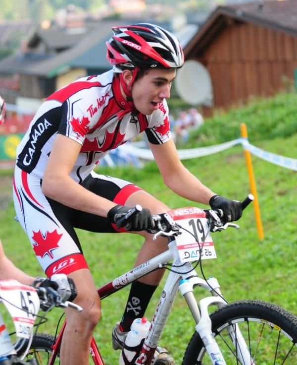 Mitchell Bailey (Canada) on the big climb
