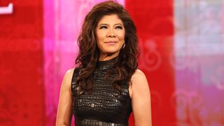 Julie standing on the Big Brother stage
