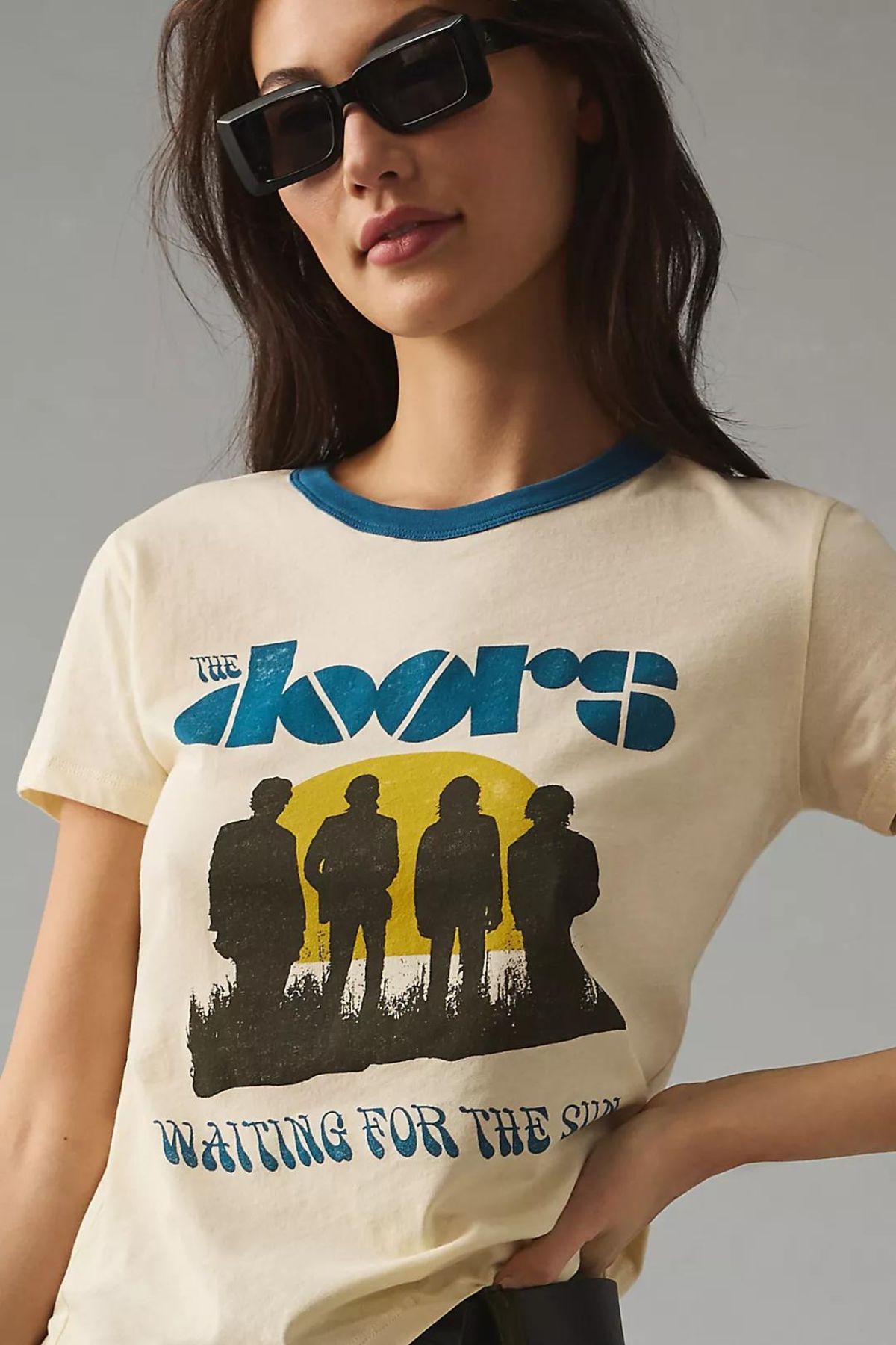 The Doors ringer style band tee shirt