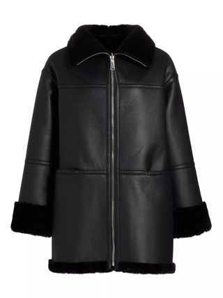 Mercer Collective, Ally Faux Leather & Fur Coat