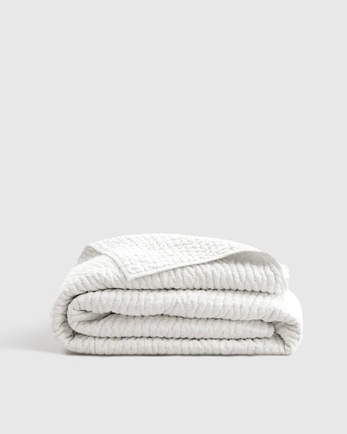 European Linen Cotton Stitch Quilt