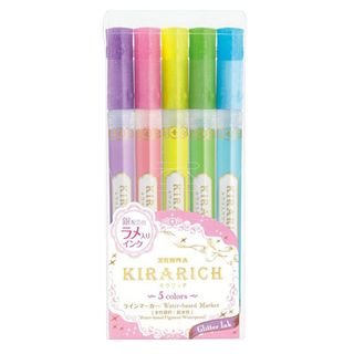 Pack of Kirarich glitter highlighter pens