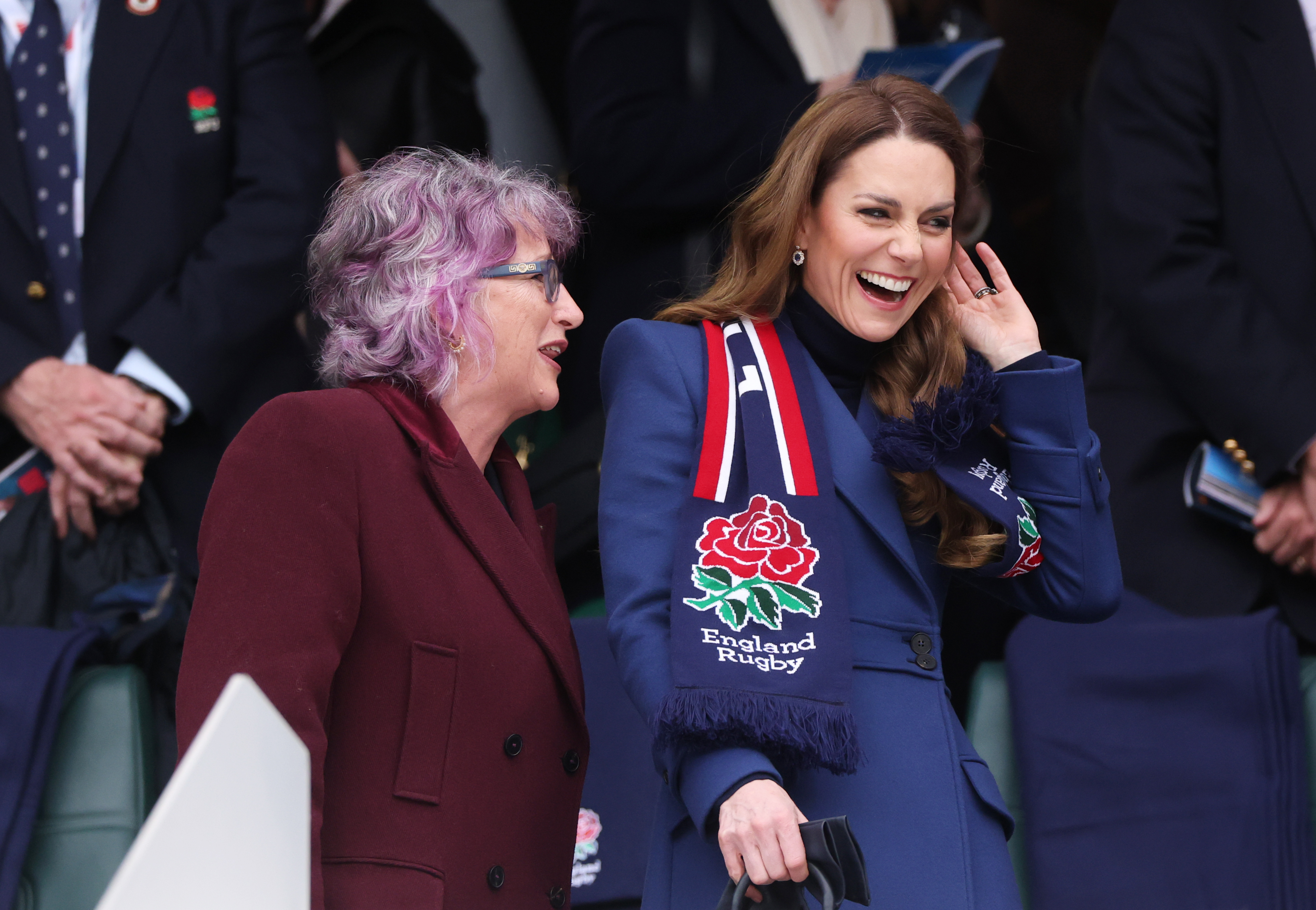 Kate Middleton at the Guinness Six Nations 2026 match between England and Ireland at Allianz Stadium on February 21, 2026