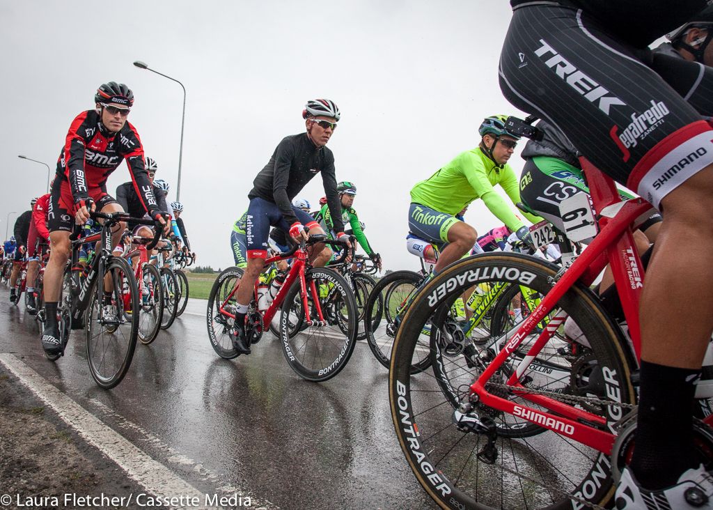 The Tour of Poland was hit by rain