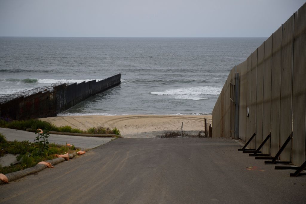 Border between Tijuana and San Diego