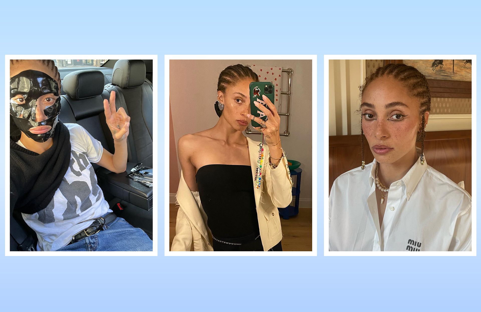 Collage of Adwoa Aboah.