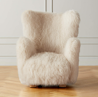 sheepskin accent chair