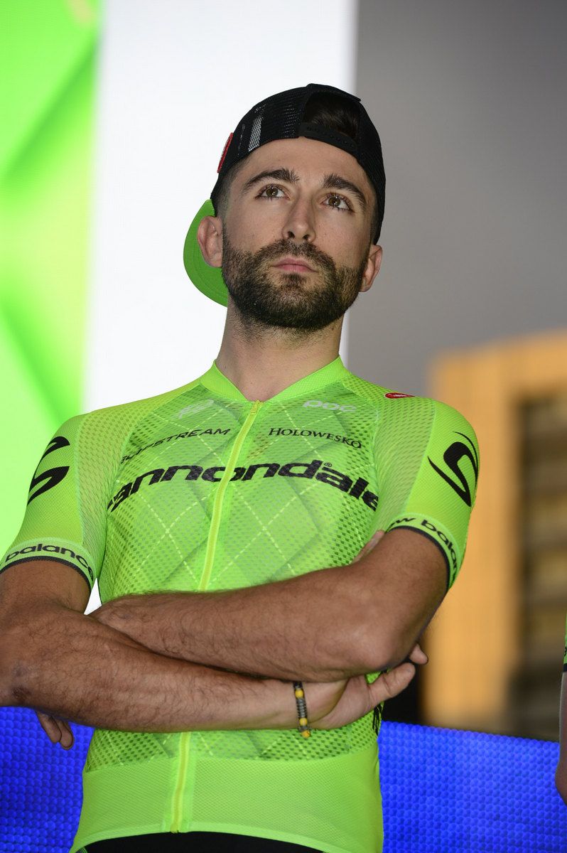 Moreno Moser at the Tour Down Under team presentation